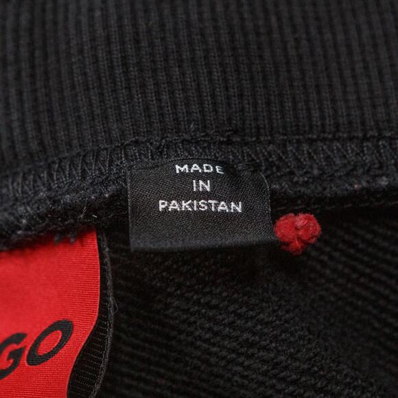 HUGO BOSS Track Stripe Heavyweight French Terry Jogger Sweatpants Black Mens XL - Picture 12 of 13